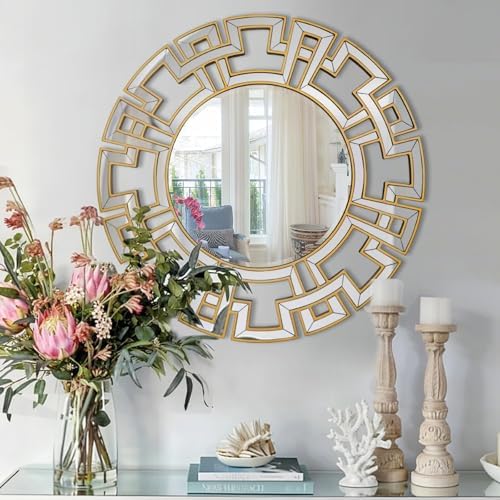 Chende Gold Mirrors for Decor, Modern Decorative Mirror - Image 2