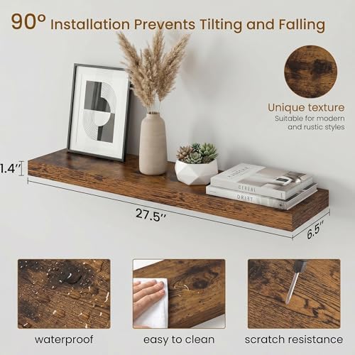 Dreamland Floating Shelves for Wall, 27.5 Inch Long Shelves, Wall Decor for - Image 3