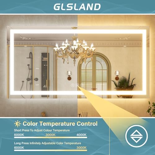GLSLAND LED Bathroom Mirror - Image 2