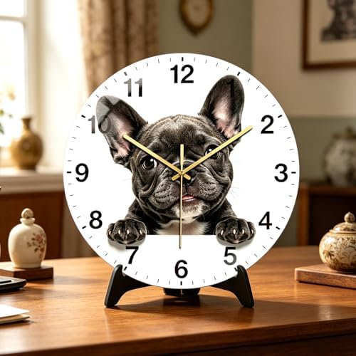 peacoblue Bulldog Wall Clocks Battery Operated - Image 3