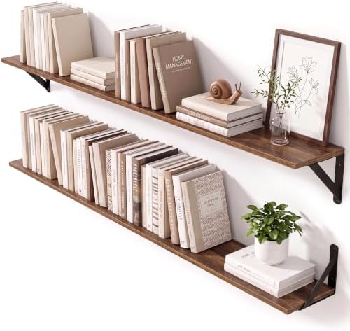 Large Wall Shelves 6" Deep, 48x6 Inch by Unknown
