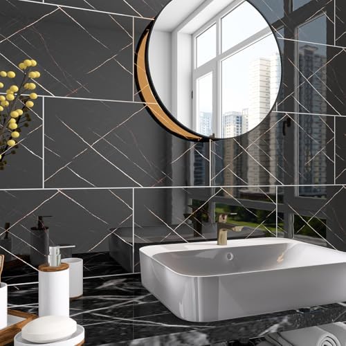 Marble Peel and Stick Backsplash 23.6 x11.8 in - Image 2