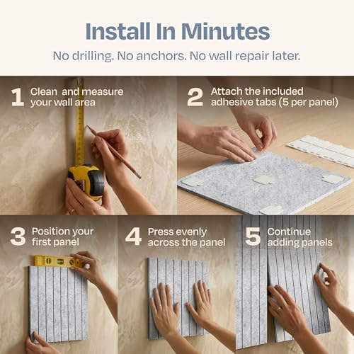 Large Cork Board Alternative 6-Pack Felt Bulletin Board Thick and Decorative - Image 5