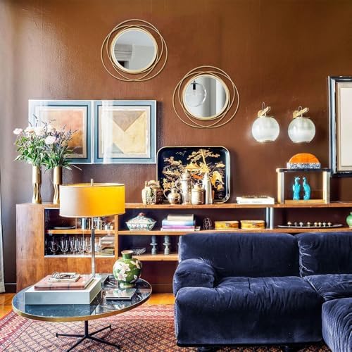 3 Set Sunburst Round Mirrors for Wall Decor Bedroom Bathroom - Image 3