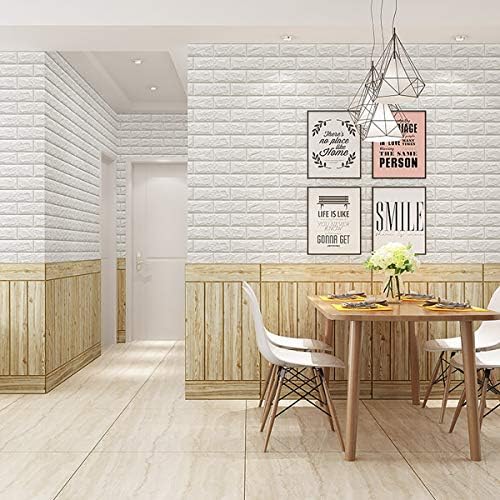 3D Self Adhesive Foam Wall Panels, 10 Tiles Cover 57 sq feet, Peel and Stick - Image 2