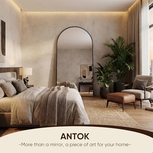 Antok 68" x26” Arched Full Length Mirror, Floor Mirror - Image 4