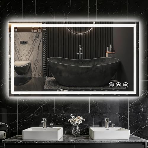55"x 36" LED Bathroom Mirror by Clarityon