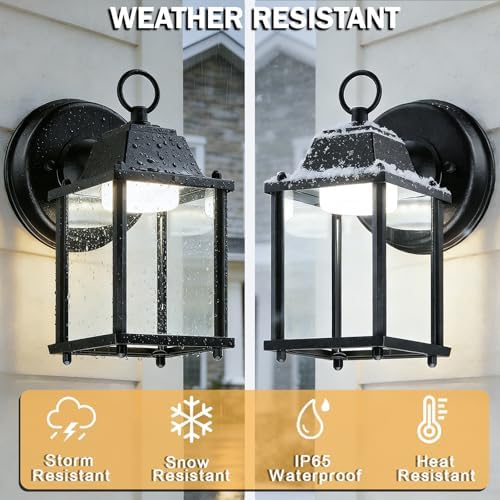 LIT-PaTH Outdoor Wall Light Fixture, LED 5000K, 2 Pack - Image 4