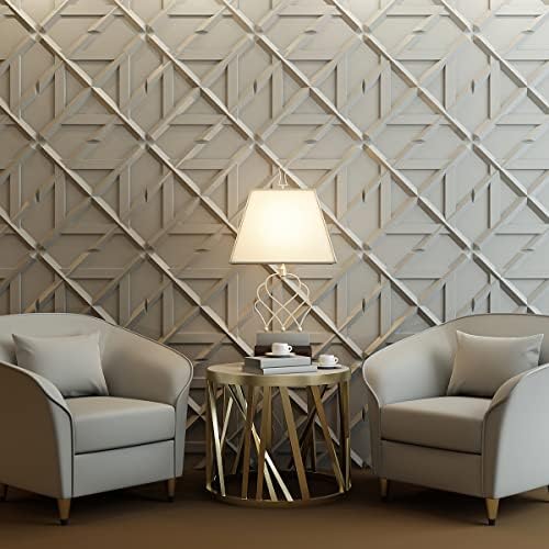 Art3d Decorativ PVC Glue-Up 3D Wall Panel, 19.7 x 19.7 in - Image 2
