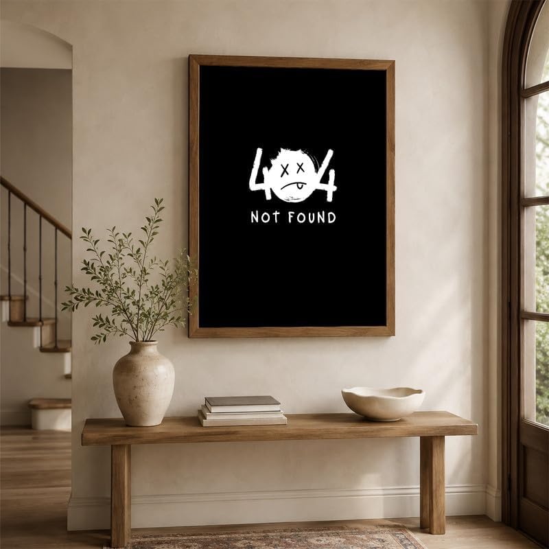 InkFlow Posters Not Found Canvas Poster - Image 6