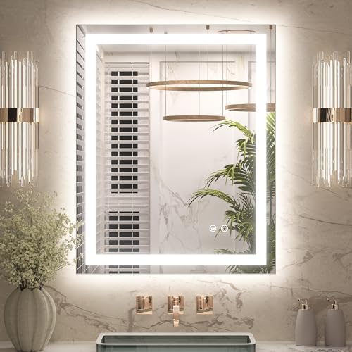 Keonjinn 24x30 Inch LED Bathroom Mirror by Keonjinn