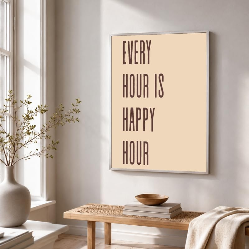 InkFlow Posters Every Hour Happy Hour Canvas Poster - Image 4
