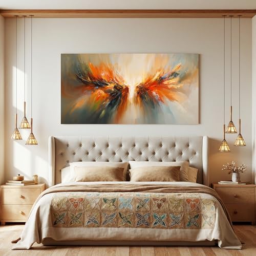 Colorful Abstract Wings Wall Art Print - Image 2