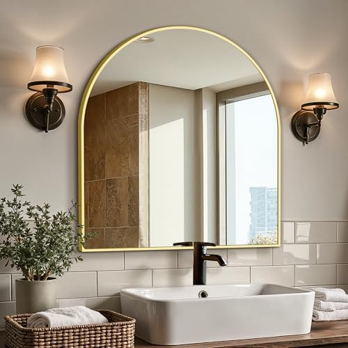 Arched Bathroom Vanity Mirror for Over Sink by LawadaMirror
