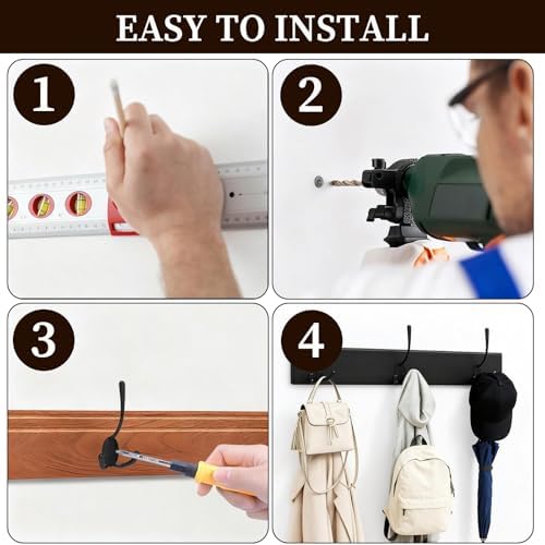 10 Pack Coat Hooks Heavy Duty, Strong Load-Bearing Capacity, Wall Hooks - Image 7