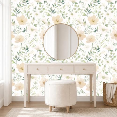 Floral Peel and Stick Wallpaper 17.7in x 118in - Image 5