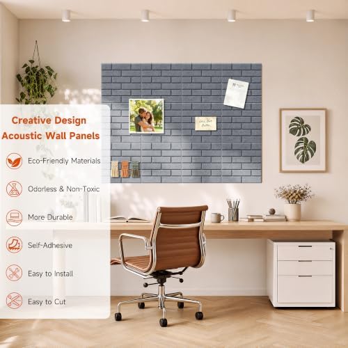TO-TH Acoustic Panels Self-Adhesive Sound Absorbing Wall Panel 24Pack - Image 4