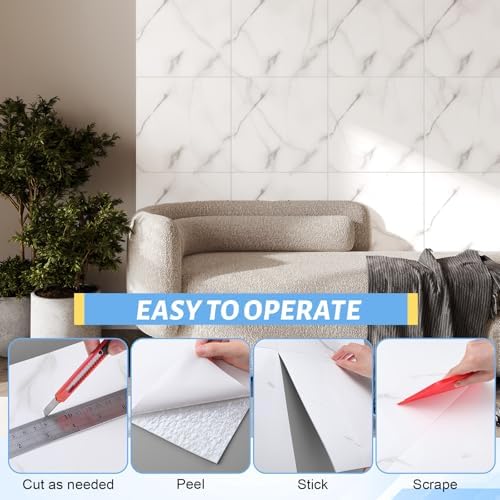 Nuanchu 72 Pcs Peel and Stick Wall Panels, 12x12 Inch - Image 4