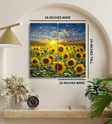 Sunflower Canvas Wall Art Decor - Image 3