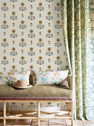 Vintage Floral Wallpaper Floral Peel and Stick Wallpaper - Image 5