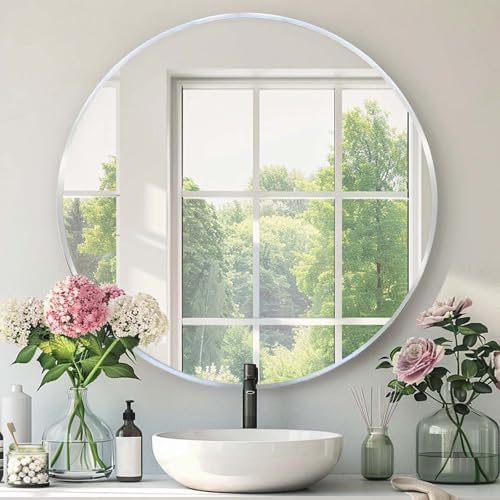 Round Bathroom Mirror, Circle Mirror, 1 Pack by Mfring