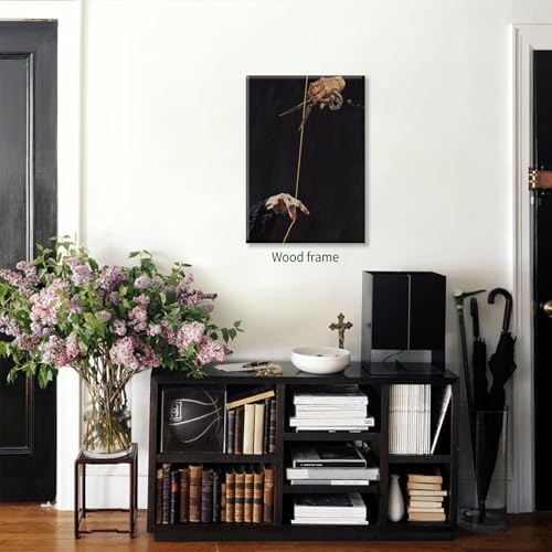 Gothic Dark Academia Poster Moody Aesthetic Canvas Wall Art 08x10 inch Framed - Image 3