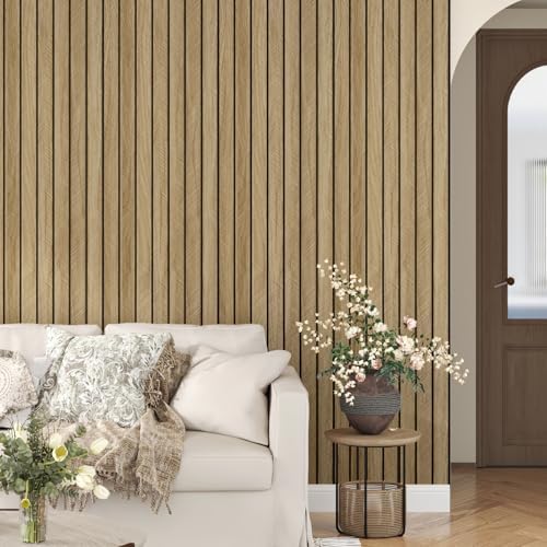 3D Wood Slat Wall Panel Self Adhesive Acoustic Slat Wall Paneling - Image 2