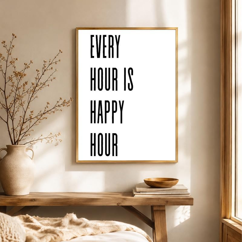 InkFlow Posters Every Hour Happy Hour Canvas Poster - Image 3
