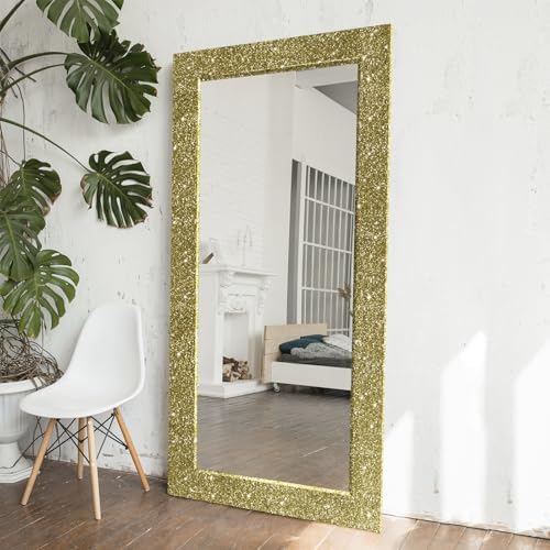 CRE8TIVE Chunky Glitter Wallpaper Stick and Peel Gold Wall Border Trim 8"x354" - Image 4