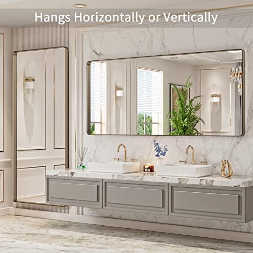 LOAAO 72"X32" Bronze Bathroom Mirror - Image 4