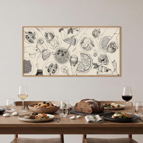 Large Vintage Cheers Bar Wall Art Framed Canvas Set -20"x40" - Image 2