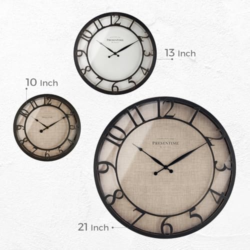 Presentime 21" Farmhouse Series Wall Clock - Image 6