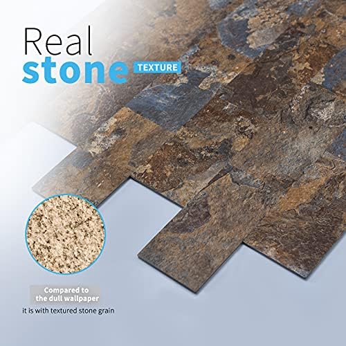 Art3d Peel and Stick Backsplash, Stick on Wall Tile, Rust Slate - Image 5
