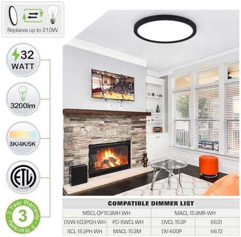 hykolity 18 Inch LED Round Flat Panel Light - Image 4
