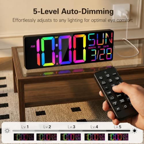 JALL 18" Large Digital Wall Clock - Image 7