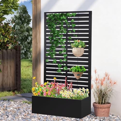 Metal Raised Garden Bed with Trellis, Planter Box - Image 2