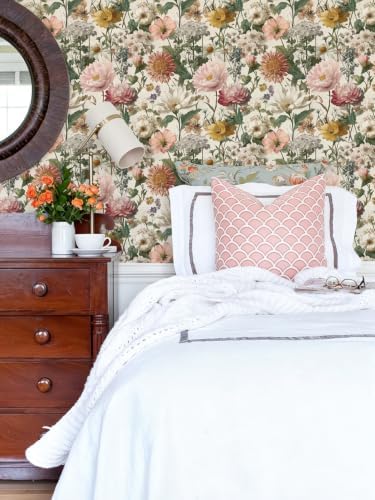 Orainege Vintage Floral Peel and Stick Wallpaper Self Adhesive Wallpaper - Image 6