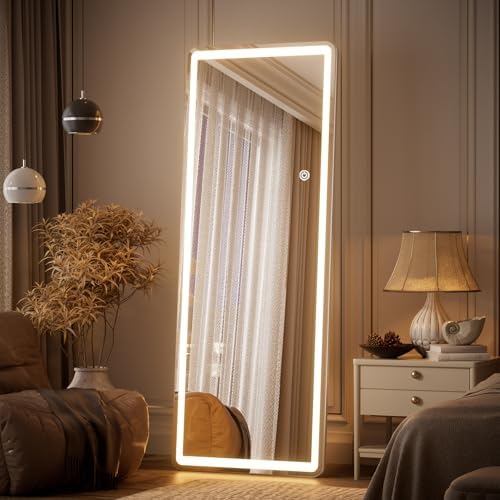 LED Full Length Mirror by Unknown