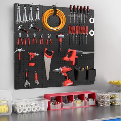Peg Board, 4 Pack Metal Pegboard Kit, Peg Board - Image 5