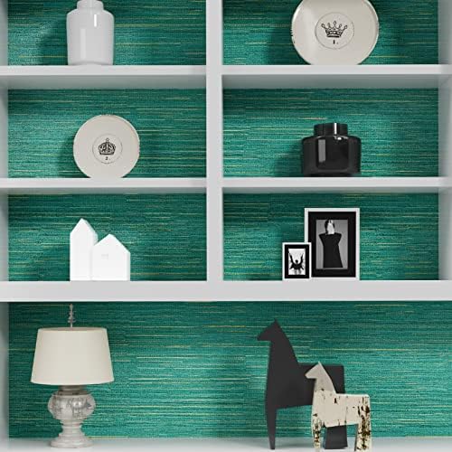 Stickyart 24"x160" Grasscloth Wallpaper Peel and Stick Textured Wallpaper Matte - Image 2