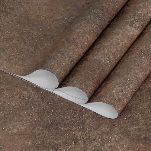 32x78inch Wide Concrete Wallpaper Peel and Stick Retro Brick Red Granite by TOTIO