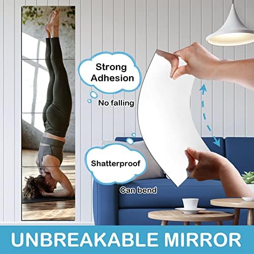 SLDIYWOW Wall Mirror Full Length, Safety Unbreakable Mirror Great - Image 5