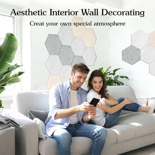 Acoustic Panels, Magrowill 12-Pack Sound Proof Wall Panels 14 X 12 X 0.4 Inches - Image 3