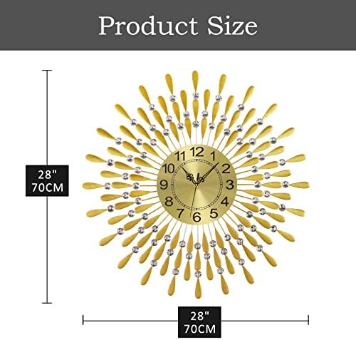 Large Wall Clock Non-Ticking Silent Modern Big Clocks Decorative Wall Clocks - Image 5