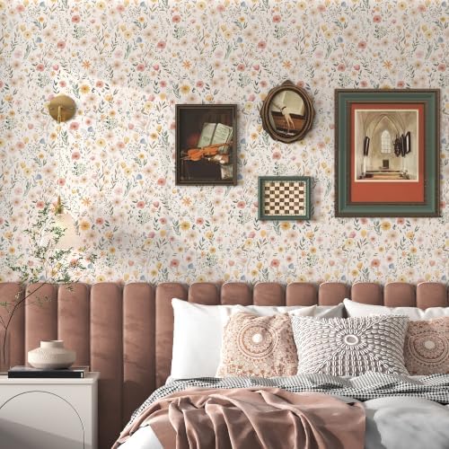 Floral Peel and Stick Wallpaper 17.3"×78.8" Floral Contact Paper - Image 6