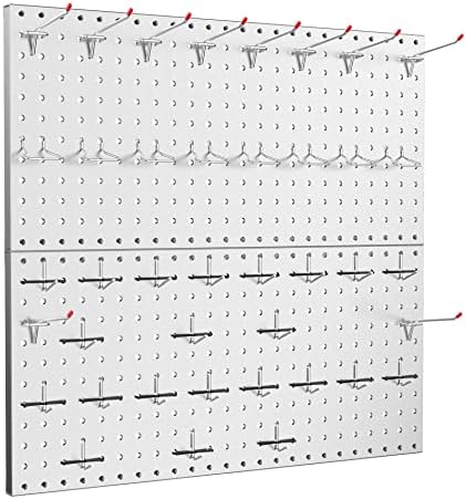 TORACK Metal Pegboard Wall Tool Organizer 24"x24" by TORACK