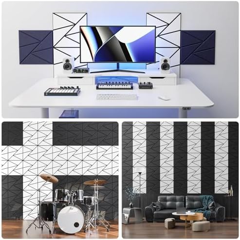 22 Pack Self-Adhesive Acoustic Panels, Sound Proof Foam Panels - Image 4