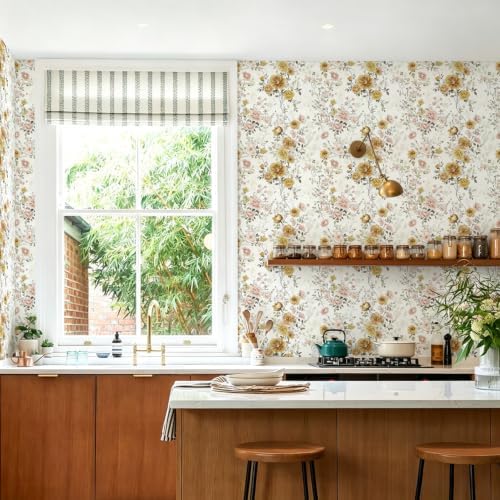 Vintage Floral Peel and Stick Wallpaper - Image 6