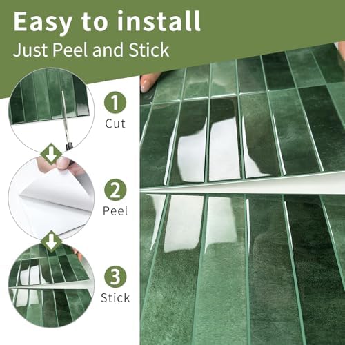 10 Sheets Upgraded Thicker Design Subway Tile Peel and Stick Backsplash - Image 6