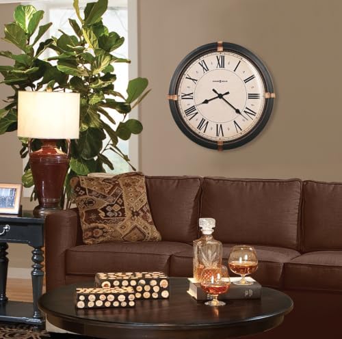 Howard Miller Atwater Oversized Wall Clock – Large Round Metal, Antique Bronze - Image 4